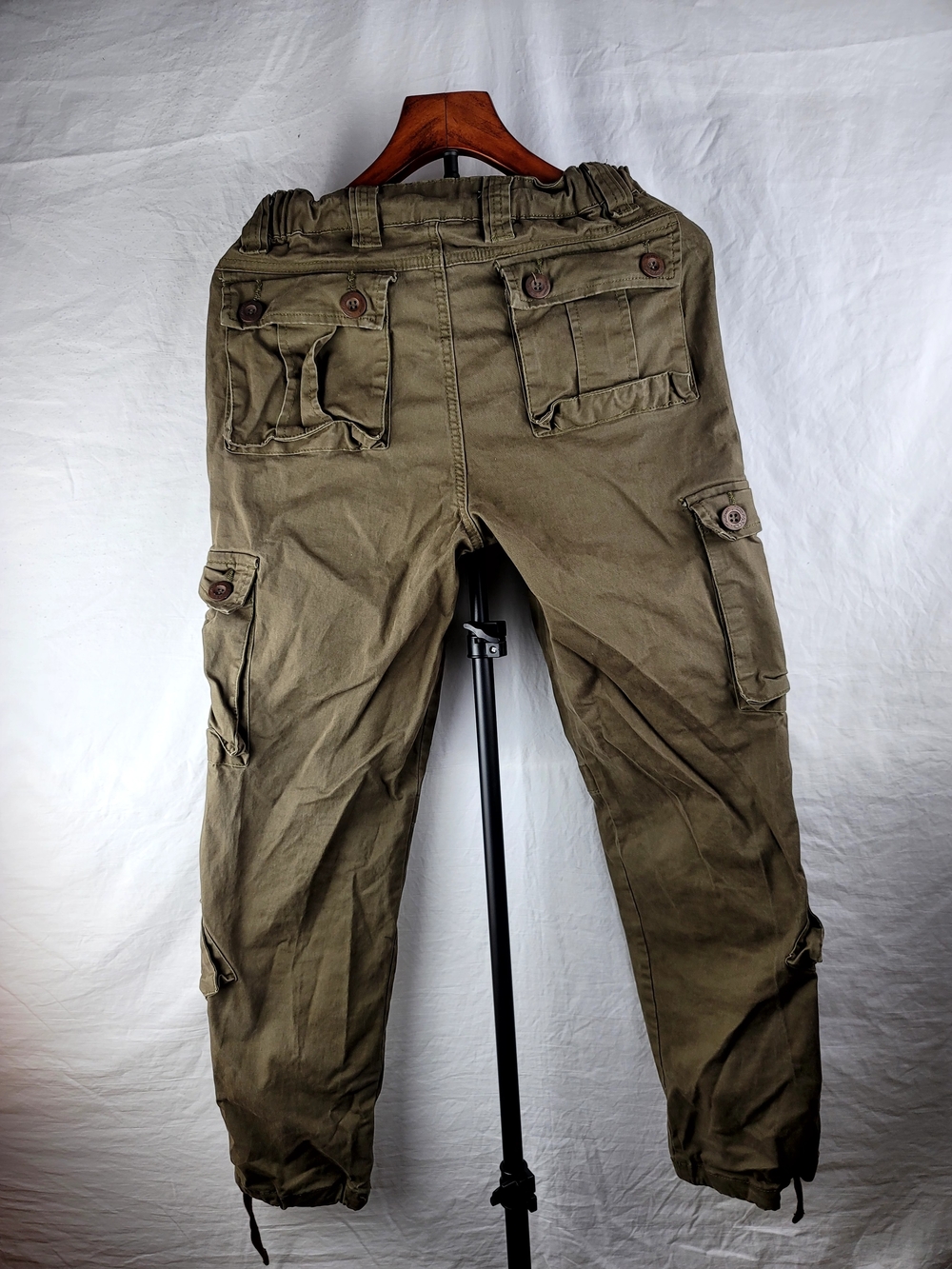 Mustway Women's Cargo Pants Size 26 Brown Tactical Utility Gorpcore Y2K 27x13 - Picture 6 of 9